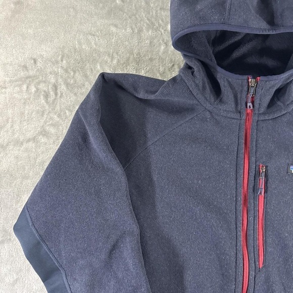 Patagonia Better Sweater Fleece Sweater Men's XL Navy Full-Zip Hooded Jacket - Picture 7 of 8